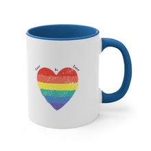 Load image into Gallery viewer, Love Is Love Accent Coffee Mug, 11oz