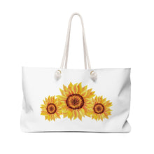 Load image into Gallery viewer, Sunflower Print Custom Design Weekender Bag