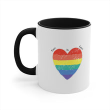 Load image into Gallery viewer, Love Is Love Accent Coffee Mug, 11oz