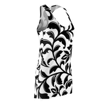 Load image into Gallery viewer, Flower Print Women's Cut & Sew Racerback Dress