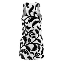 Load image into Gallery viewer, Flower Print Women's Cut & Sew Racerback Dress