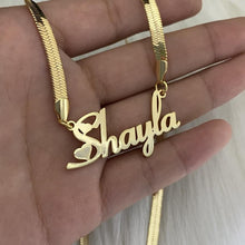 Load image into Gallery viewer, Personalized Necklace Custom Snake Necklace Stainless Steel Snake Necklace