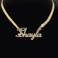 Load image into Gallery viewer, Personalized Necklace Custom Snake Necklace Stainless Steel Snake Necklace