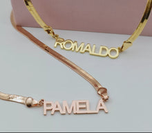 Load image into Gallery viewer, Personalized Necklace Custom Snake Necklace Stainless Steel Snake Necklace