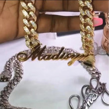 Load image into Gallery viewer, 18k Custom Script Personalized Necklace