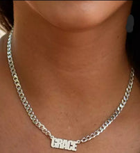 Load image into Gallery viewer, 14K Personalized Link Name Necklace