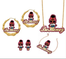 Load image into Gallery viewer, Kid's Custom Personalized Cartoon Character Jewelry Set