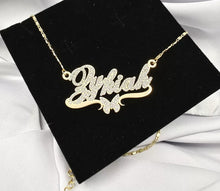Load image into Gallery viewer, Butterfly Personalized CZ Necklace