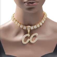 Load image into Gallery viewer, Baguette Personalized CZ Necklace