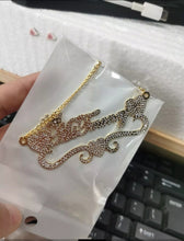 Load image into Gallery viewer, Personalized CZ Heart Name Necklace