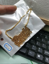 Load image into Gallery viewer, Personalized 3D Butterfly Custom Name Necklace Double plated