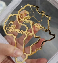 Load image into Gallery viewer, Africa's Queen Personalized Name Earrings
