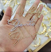 Load image into Gallery viewer, Cubic Zirconia 18K Pendant Personalized Necklace