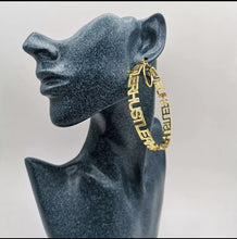 Load image into Gallery viewer, Personalized Versace Style Hoop Earrings for Women
