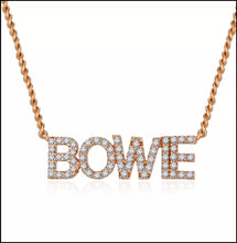 Load image into Gallery viewer, 9mm Letter or Number CZ Pendant Necklace