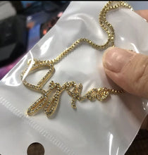 Load image into Gallery viewer, Cubic Zirconia 18K Pendant Personalized Necklace