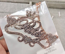 Load image into Gallery viewer, Personalized CZ Heart Name Necklace
