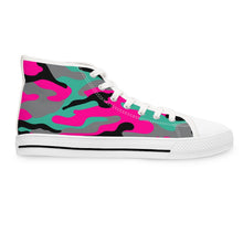 Load image into Gallery viewer, HMU Ladies Brand Camouflage Custom Design Women's High Top Sneakers