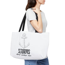 Load image into Gallery viewer, Storms Don't Scare Me Weekender Tote Bag
