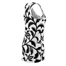 Load image into Gallery viewer, Flower Print Women's Cut & Sew Racerback Dress
