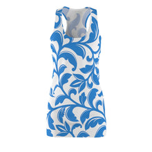 Load image into Gallery viewer, Flower Print Women's Cut & Sew Racerback Dress