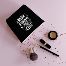 Load image into Gallery viewer, Step Out of your Comfort Zone Print Cotton Cosmetic Bag