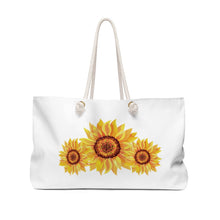 Load image into Gallery viewer, Sunflower Print Custom Design Weekender Bag