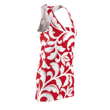 Load image into Gallery viewer, Flower Print Women's Cut & Sew Racerback Dress