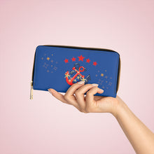 Load image into Gallery viewer, Custom Made Anchor Design Zipper Wallet