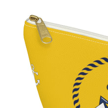 Load image into Gallery viewer, Custom Made Anchor Accessory Pouch w T-bottom