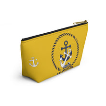 Load image into Gallery viewer, Custom Made Anchor Accessory Pouch w T-bottom