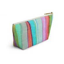 Load image into Gallery viewer, Abstract Custom Made Accessory Pouch w T-bottom