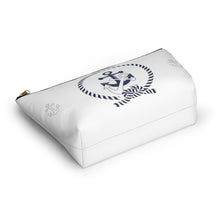 Load image into Gallery viewer, Custom Made Anchor Accessory Pouch w T-bottom