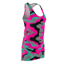 Load image into Gallery viewer, Camouflage Women's Cut & Sew Racerback Dress