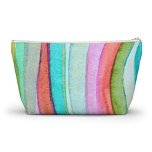 Load image into Gallery viewer, Abstract Custom Made Accessory Pouch w T-bottom
