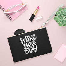 Load image into Gallery viewer, Clutch Bag "Wake up and Slay"