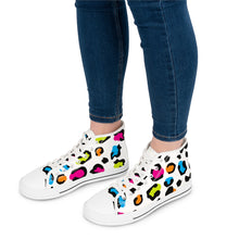 Load image into Gallery viewer, Animal Print Custom Design Women's High Top Sneakers