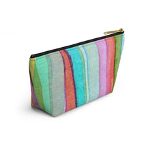 Load image into Gallery viewer, Abstract Custom Made Accessory Pouch w T-bottom