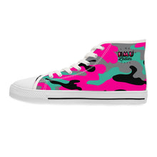 Load image into Gallery viewer, HMU Ladies Brand Camouflage Custom Design Women's High Top Sneakers