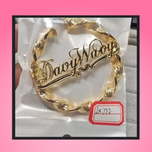 Load image into Gallery viewer, Custom Twisted Name Earrings