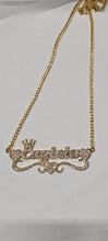 Load image into Gallery viewer, Personalized CZ Heart Name Necklace
