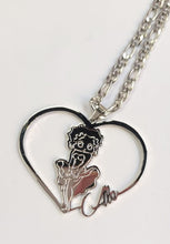 Load image into Gallery viewer, Personalized Custom Made Heart Pendant Betty Boop Necklace
