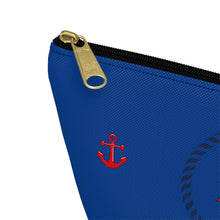 Load image into Gallery viewer, Custom Made Anchor Accessory Pouch w T-bottom
