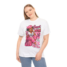 Load image into Gallery viewer, T-Shirt — Support of a Mom Pink Crewneck Tee ("Support of Mom" Graphic)
