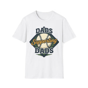 Baseball Field T-Shirt - Dads Supporting Dads Personalized Name Design
