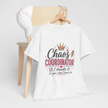 Load image into Gallery viewer, Coordinator T-Shirt — Cute Crown &amp; Hearts Crew Tee for Event Planners
