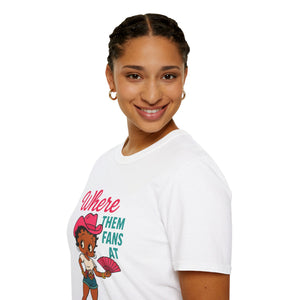 Betty Boop Where them fans at Softstyle T-Shirt