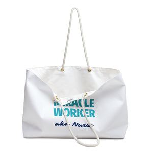 Miracle Worker Nurse  Custom Made Overnight Tote