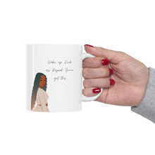 Load image into Gallery viewer, Wake up Kick ass and Repeat Ceramic Mug 11oz
