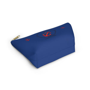 Custom Made Anchor Accessory Pouch w T-bottom